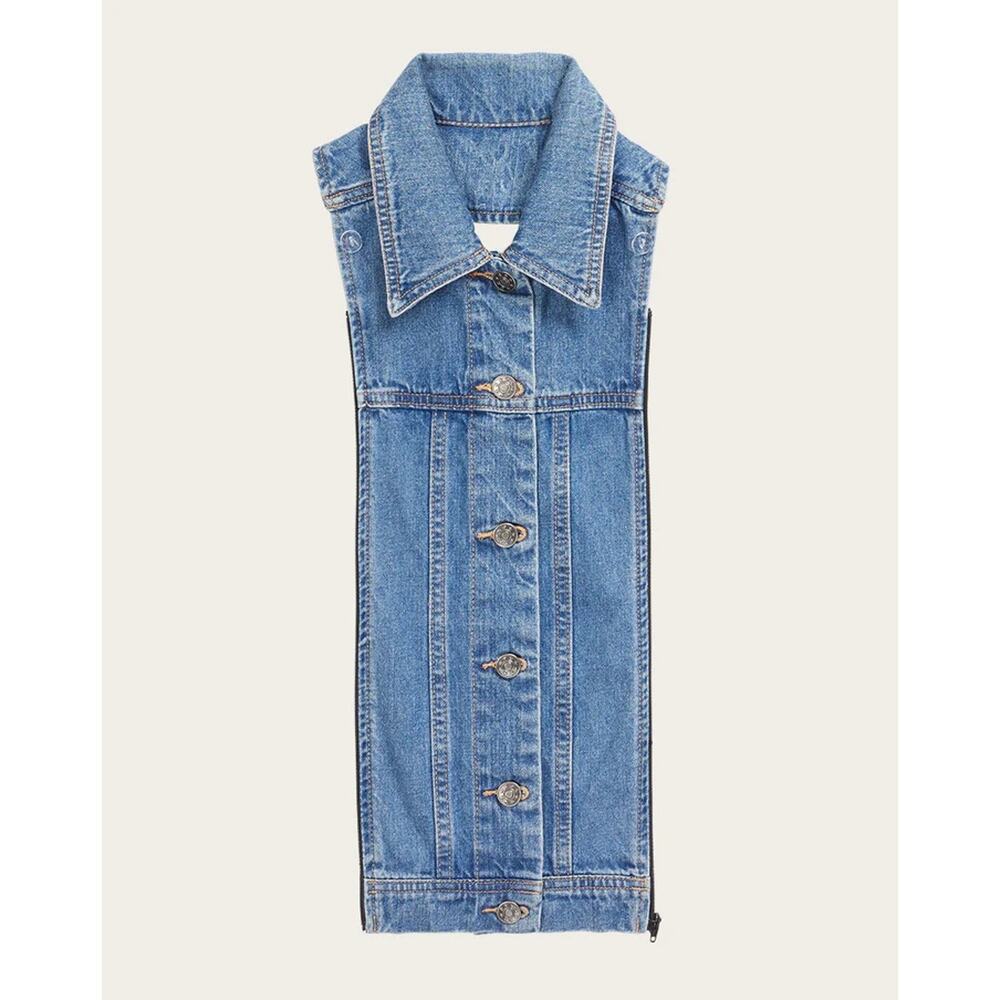 New VERONICA BEARD Slate Denim Dickey Size 00-14 - Picture 3 of 11